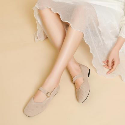 Women Cushy Square-Toe Sandals - Elegant Style for Everyday Wear