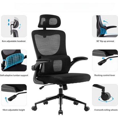 Premium Mesh Office Chair - Comfortable design for best body fit