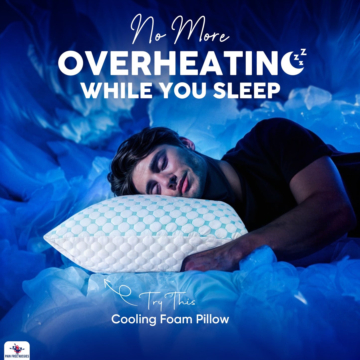 Cooling Gel Infused Pillow for Hot sleepers & Back Discomfort