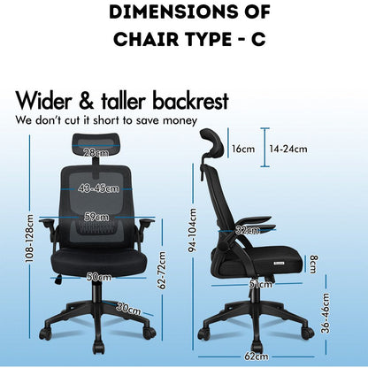 Mesh Office Chair with Head Support Chair for Optimal Comfort while working