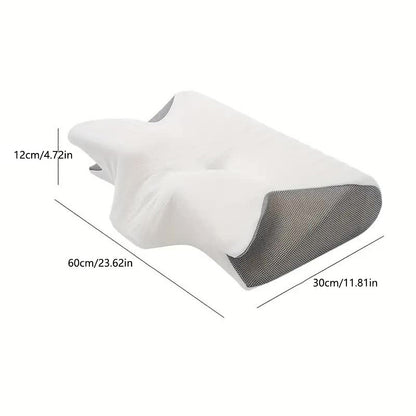 Butterfly Memory Foam Neck Pillow with Armrests for Side & Back Sleepers