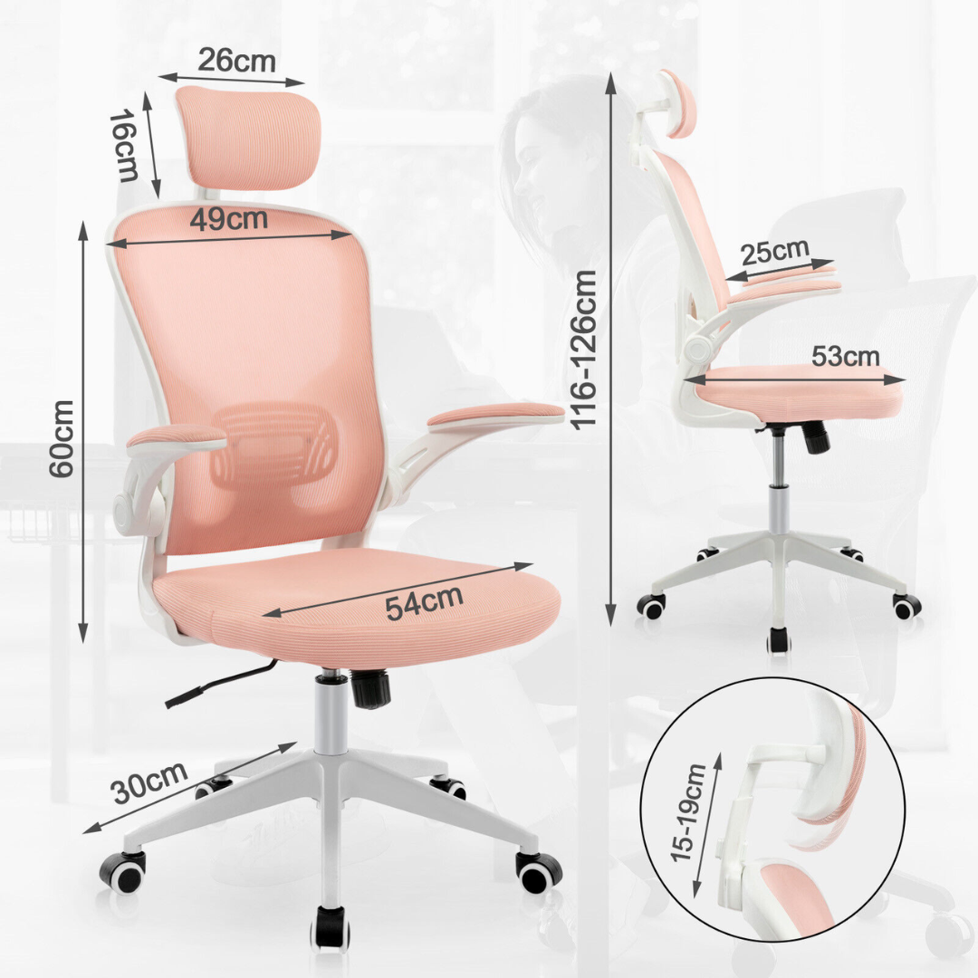 Modern Look Mesh Office Chair - Pneumatic seat height adjustment