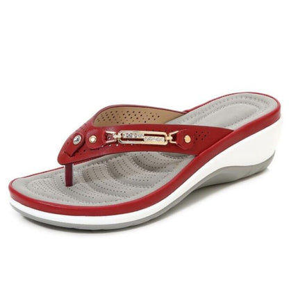 CUSHION INDOOR & OUTDOOR FLIP FLOPS - Women's Sandals Comfort Heel Cushion