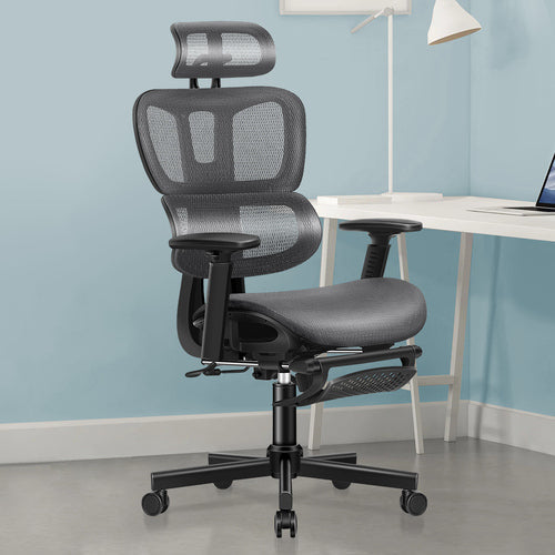 Modern Style Office Chair - Breathable, high-tensile mesh upholstery