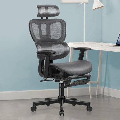 Modern Style Office Chair - Breathable, high-tensile mesh upholstery