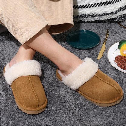 Comfy Wool Slippers - Suede upper adds style and durability