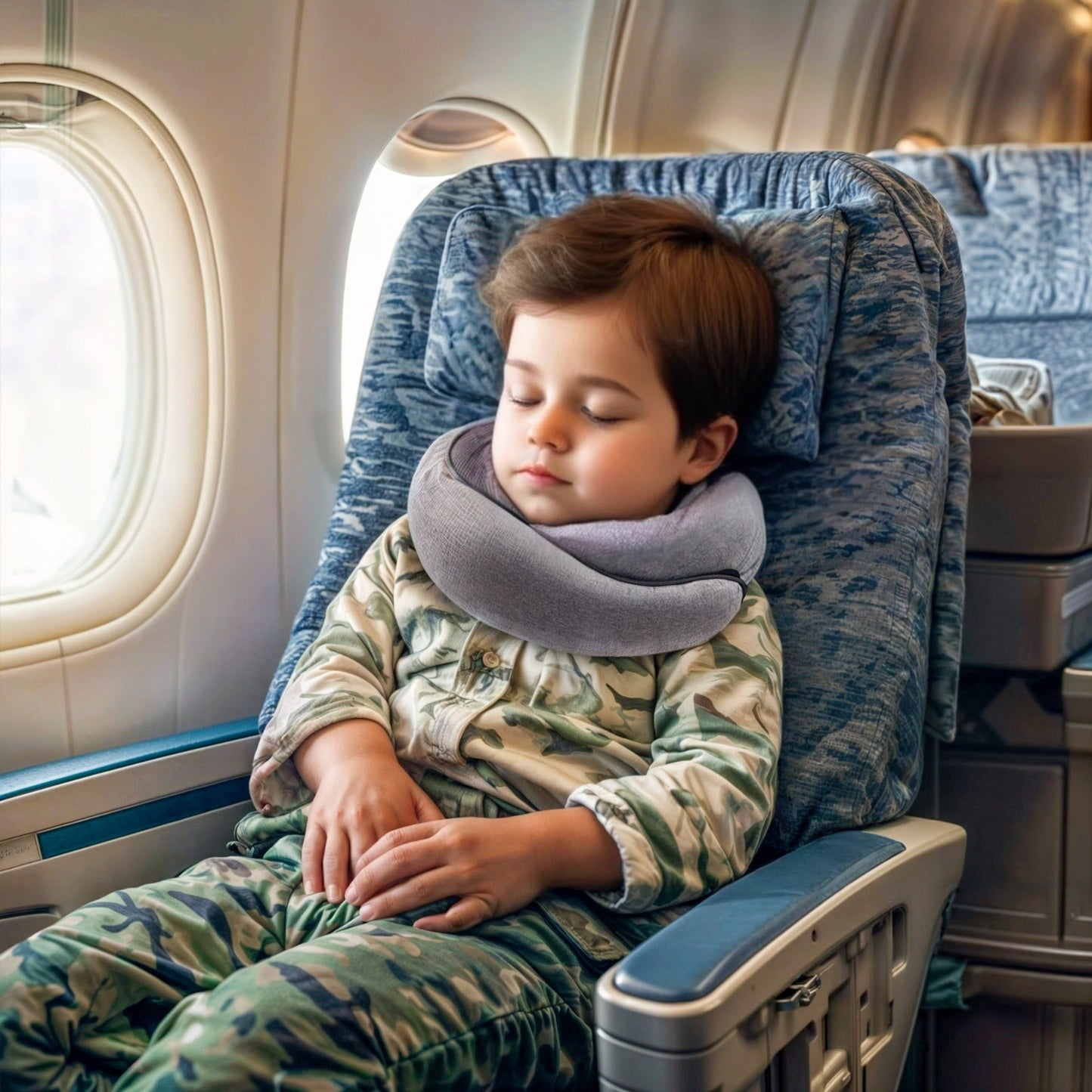 Kids Travel Neck Pillow - Comfortable and full Neck Support