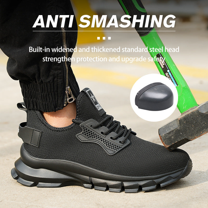 Men's Indestructible Work Shoes - Ultra-Light, Anti-Puncture Safety Shoes with Steel Toe